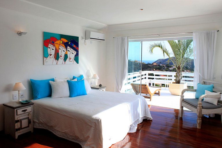 Buz011 - Linda casa com piscina e vista em Búzios