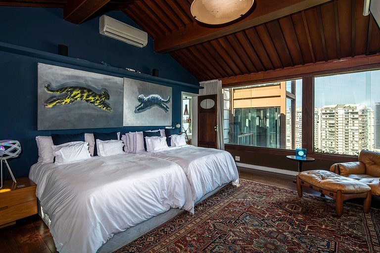 Rio103 - Luxuosa villa de 6 quartos e piscina com esplêndida