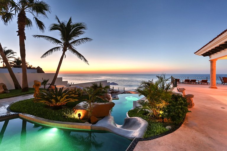 Cab004 - Luxuosa villa frente mar em Los Cabos