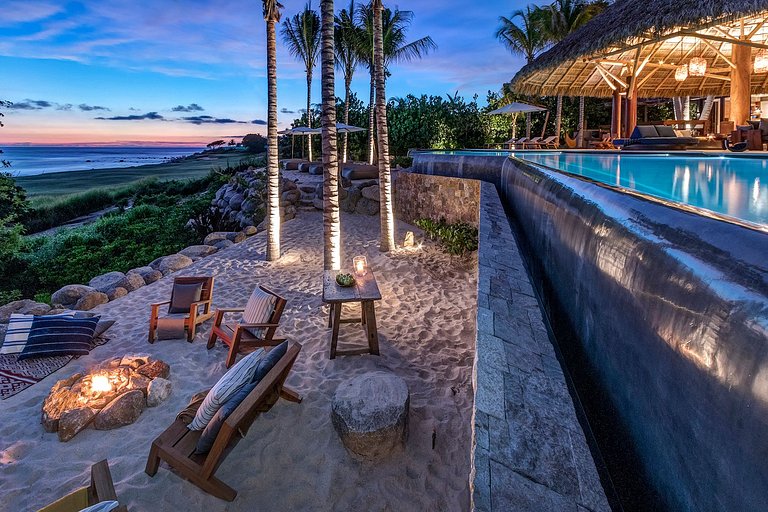 Ptm010 - Luxuosa villa frente mar com piscina em Punta Mita