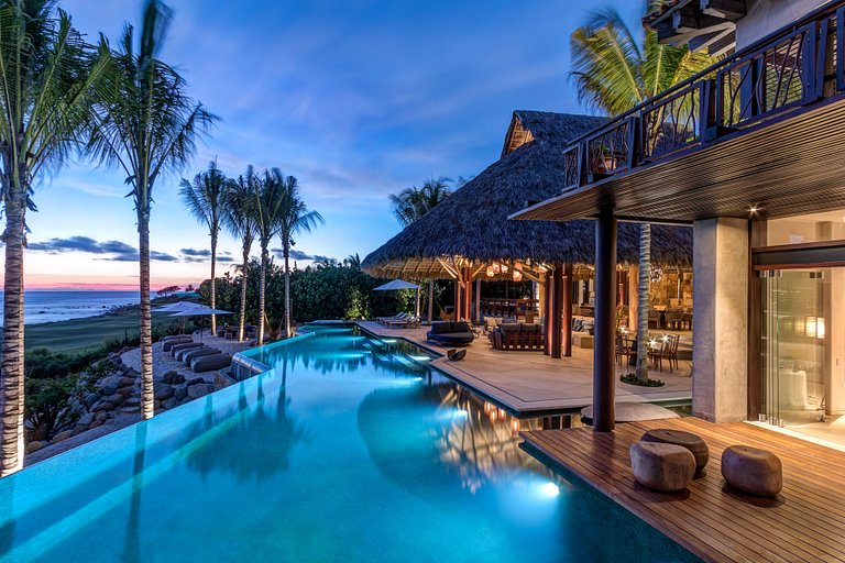 Ptm010 - Luxuosa villa frente mar com piscina em Punta Mita