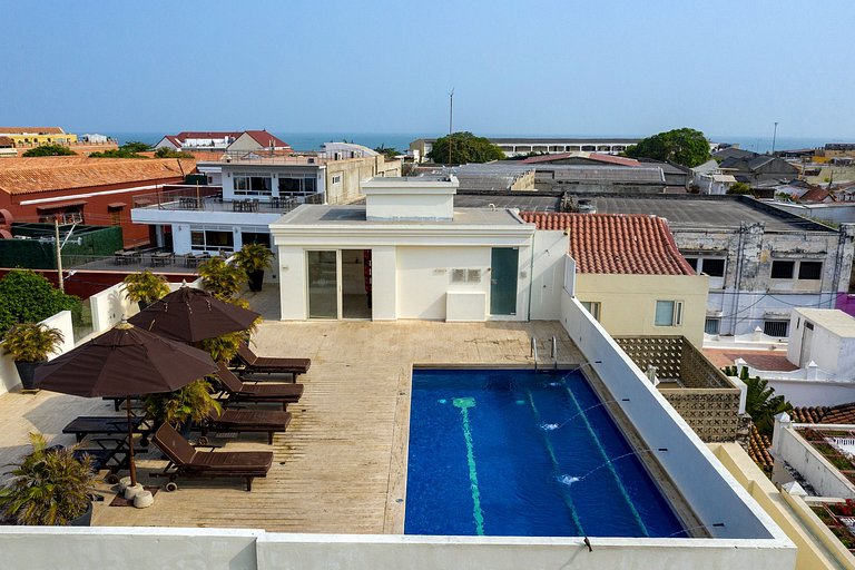 Car075 - Charming one bedroom apartment with rooftop pool