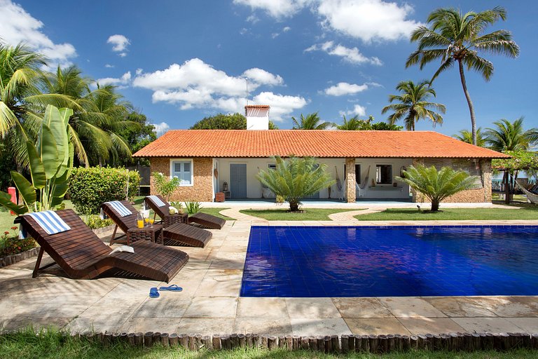 Cea001 - Beachfront Paradise with Pool, Garden