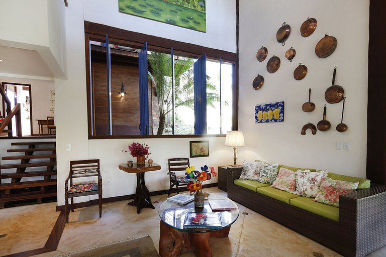 Bah165 - Casa de praia com 6 quartos em Itacaré