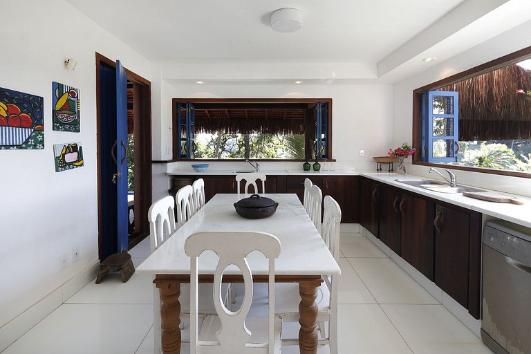 Bah165 - Casa de praia com 6 quartos em Itacaré