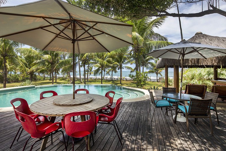 Bah300 - Espetacular villa frente mar em Barra Grande