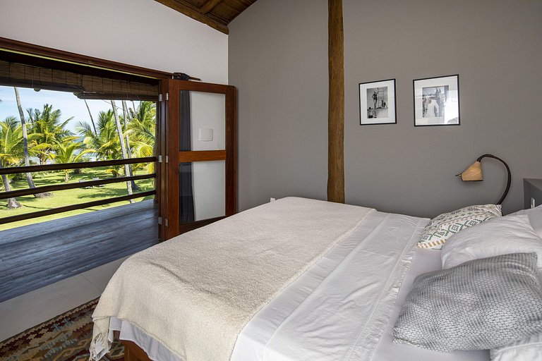 Bah302 - Casa luxo pé na areia em Barra Grande