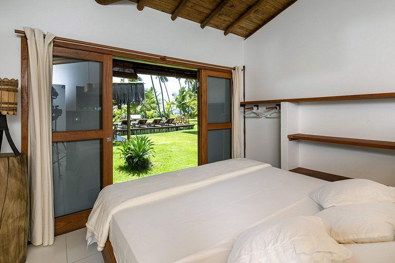 Bah302 - Casa luxo pé na areia em Barra Grande