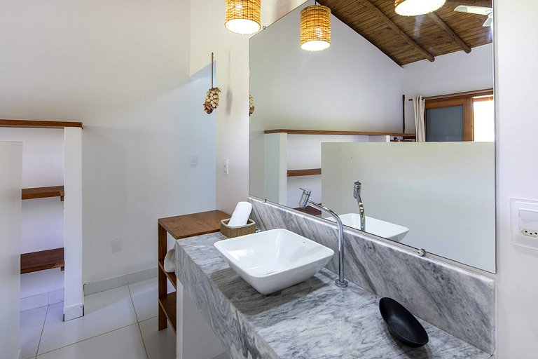 Bah302 - Casa luxo pé na areia em Barra Grande