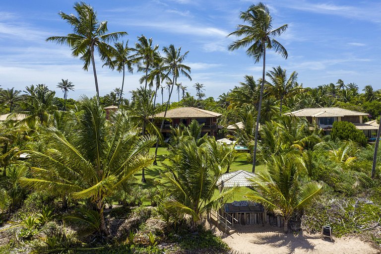 Bah302 - Casa luxo pé na areia em Barra Grande
