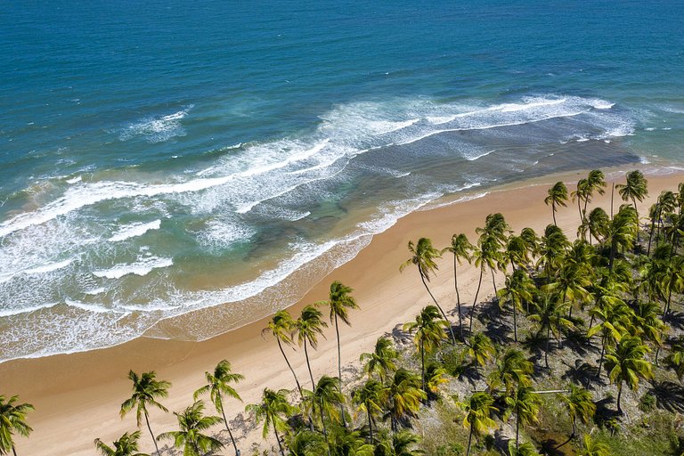 Bah302 - Casa luxo pé na areia em Barra Grande