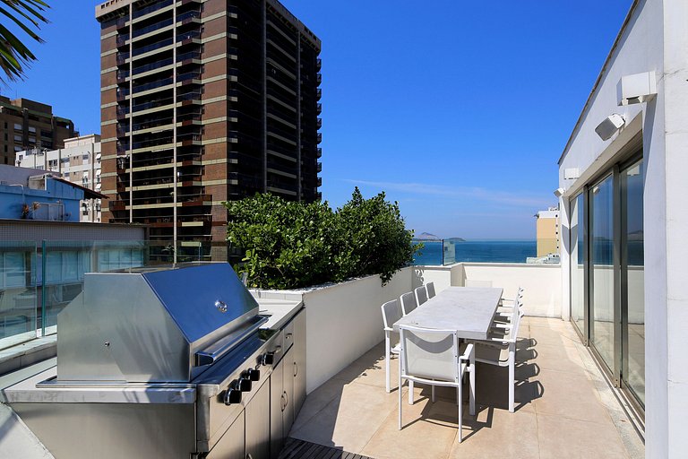 Rio099 - Linda cobertura de 3 quartos em Ipanema