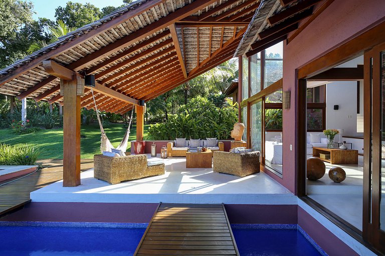 Manoir, vacances, 6 suites, golf, mer, nature, Trancoso, Bah