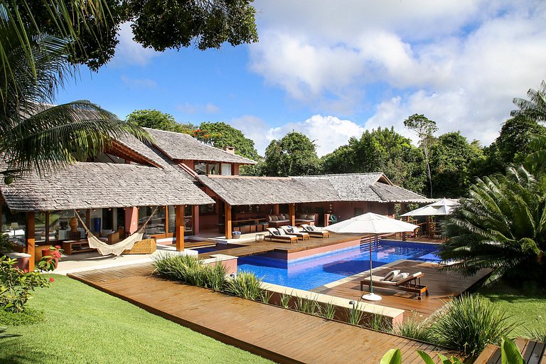Manoir, vacances, 6 suites, golf, mer, nature, Trancoso, Bah