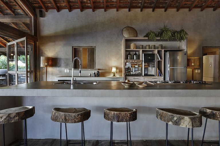 Bah027 - Design único, piscina e vista no mar