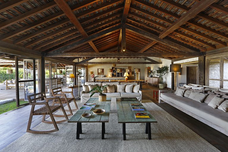 Bah027 - Design único, piscina e vista no mar