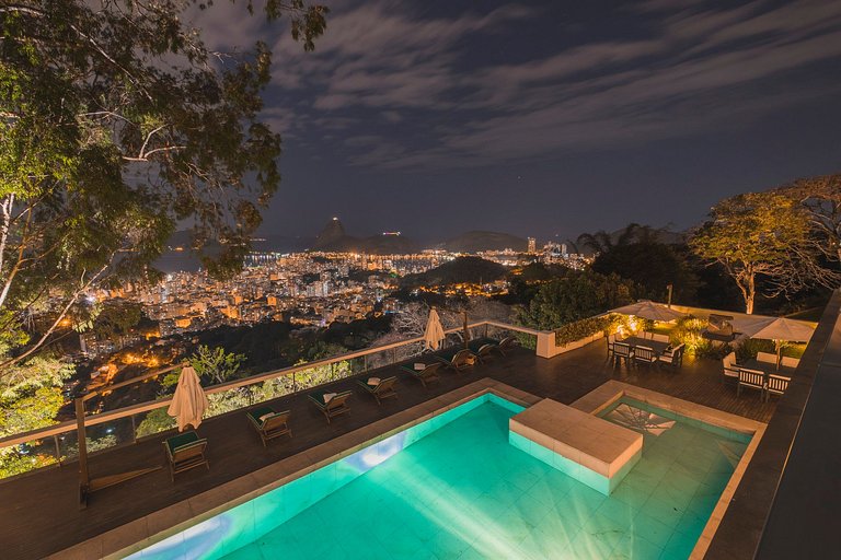 7 chambres, villa, santa teresa, rio, luxe