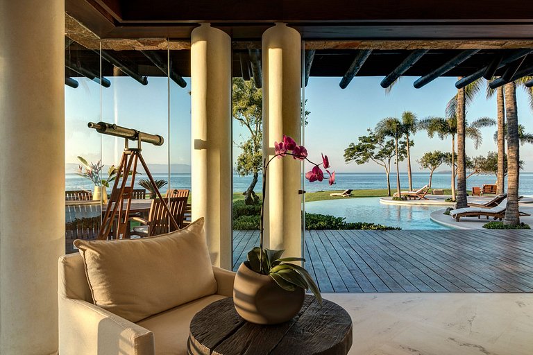 Ptm001 - Lujosa villa de 9 cuartos frente mar en Punta Mita