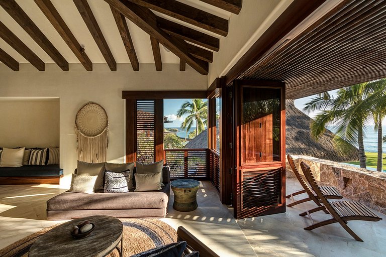 Ptm001 - Lujosa villa de 9 cuartos frente mar en Punta Mita