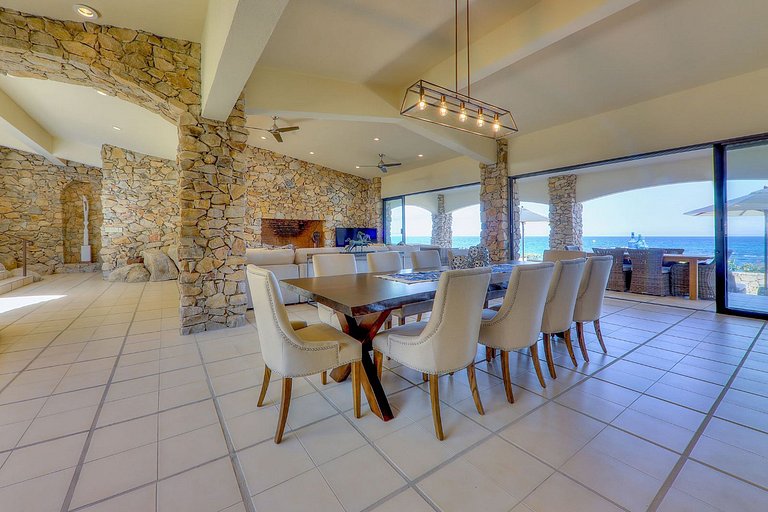 Cab026 - Villa de 5 quartos praia privada em Los Cabos