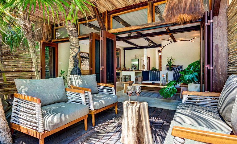 Tul024 - Casa pé na areia com piscina em Tulum