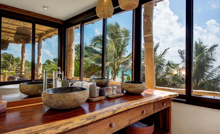 Tul026 - Fantastique villa en bord de mer à Tulum