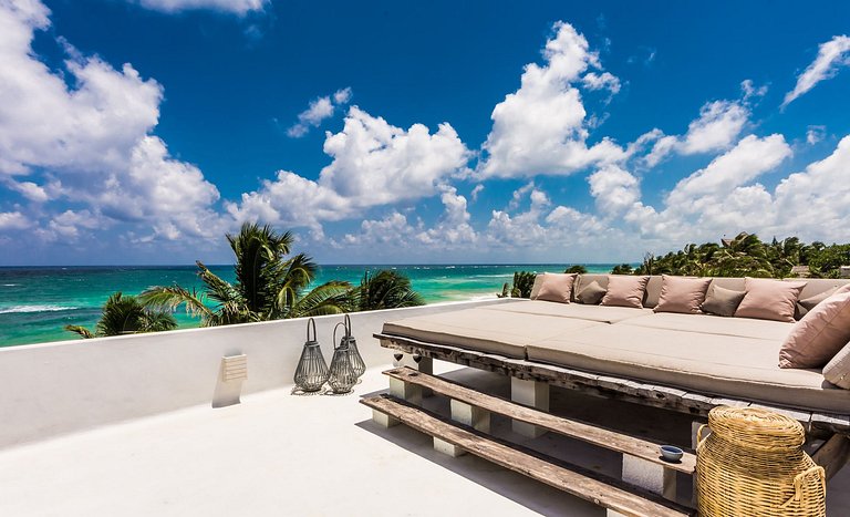 Tul026 - Fantástica casa frente mar em Tulum