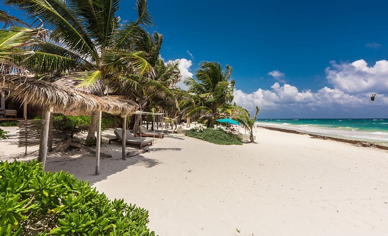 Tul026 - Fantástica casa frente mar em Tulum