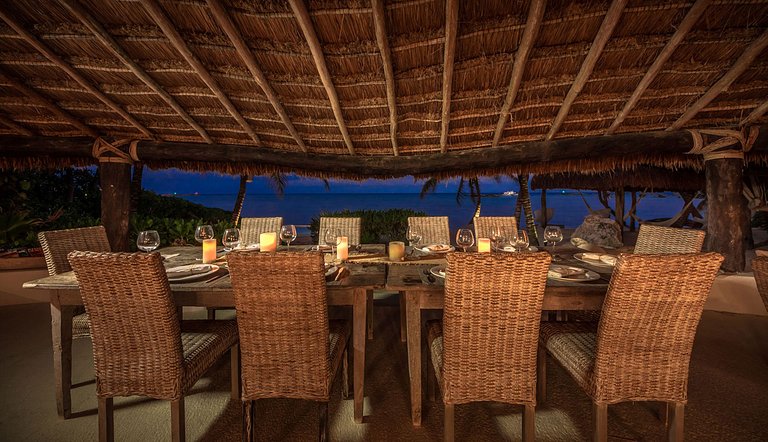 Pta002 - Villa de luxo frente mar em Puerto Aventuras