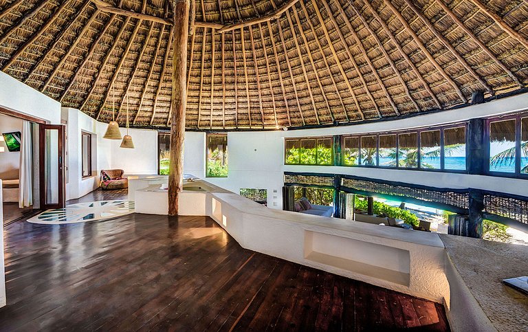Pta002 - Villa de luxo frente mar em Puerto Aventuras