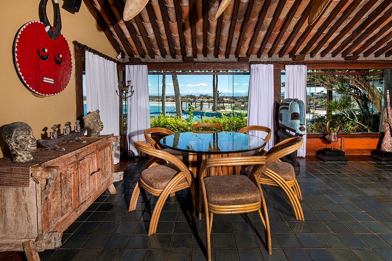 Buz045 - Villa de luxo com linda vista do mar em Búzios