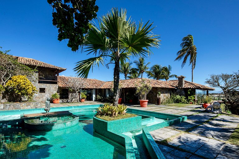 Buz045 - Villa avec vue magnifique sur la mer à Buzios