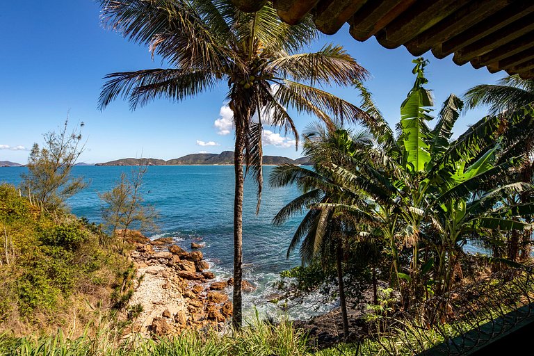 Buz045 - Villa de luxo com linda vista do mar em Búzios