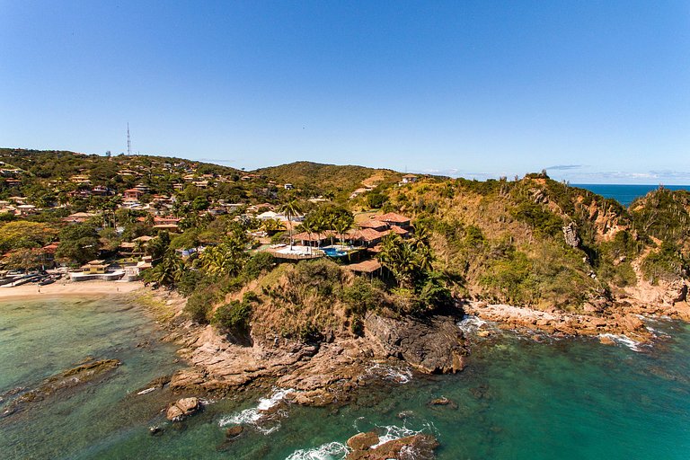 Buz045 - Villa de lujo con hermosa vista al mar en Buzios