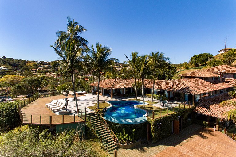 Buz045 - Villa avec vue magnifique sur la mer à Buzios