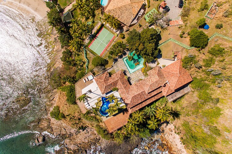 Buz045 - Luxury Mansion with beautiful sea view in Buzios