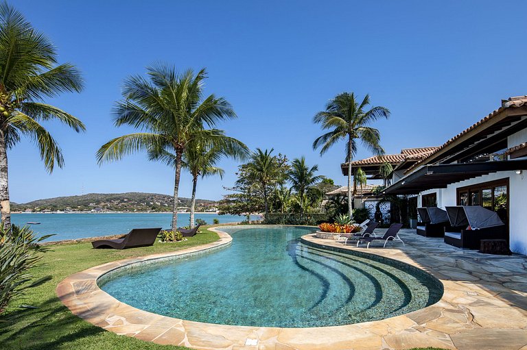 Casa de Luxo, Praia da Ferradura, Buzios, Casa á Beira Mar,