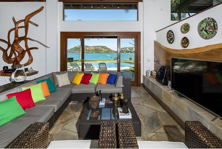 Casa de Luxo, Praia da Ferradura, Buzios, Casa á Beira Mar,