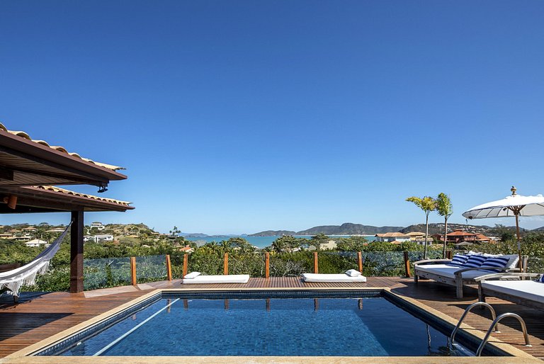 Buz051 - Wonderful house overlooking the sea in Geribá