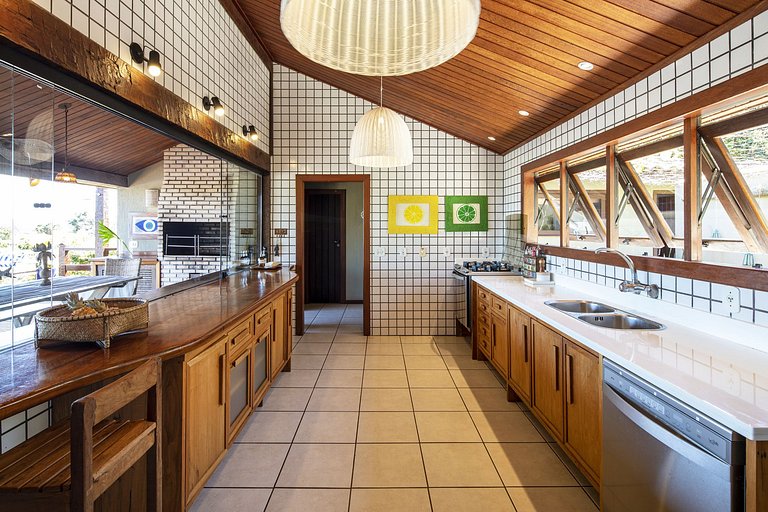 Buz051 - Wonderful house overlooking the sea in Geribá