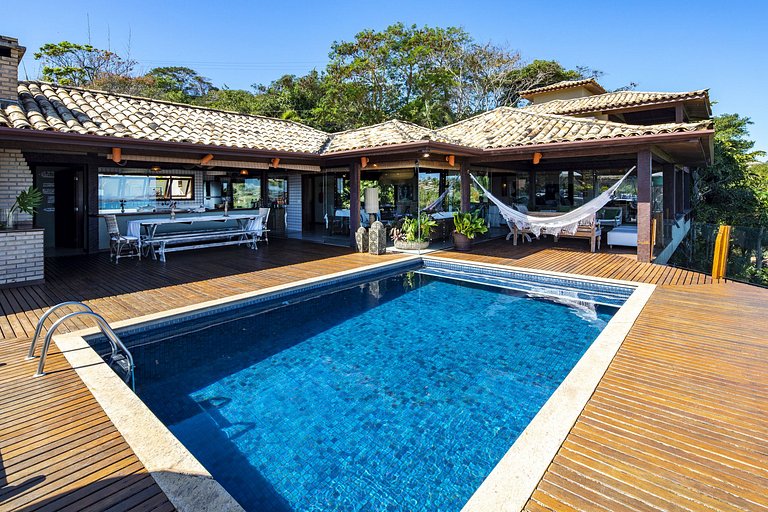 Buz051 - Wonderful house overlooking the sea in Geribá