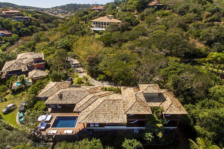 Buz051 - Wonderful house overlooking the sea in Geribá