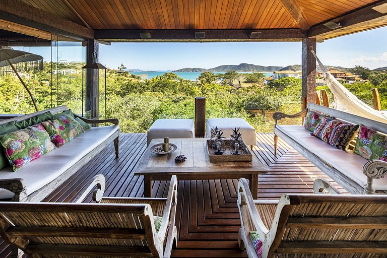 Buz051 - Maravillosa casa con vista al mar en Geribá