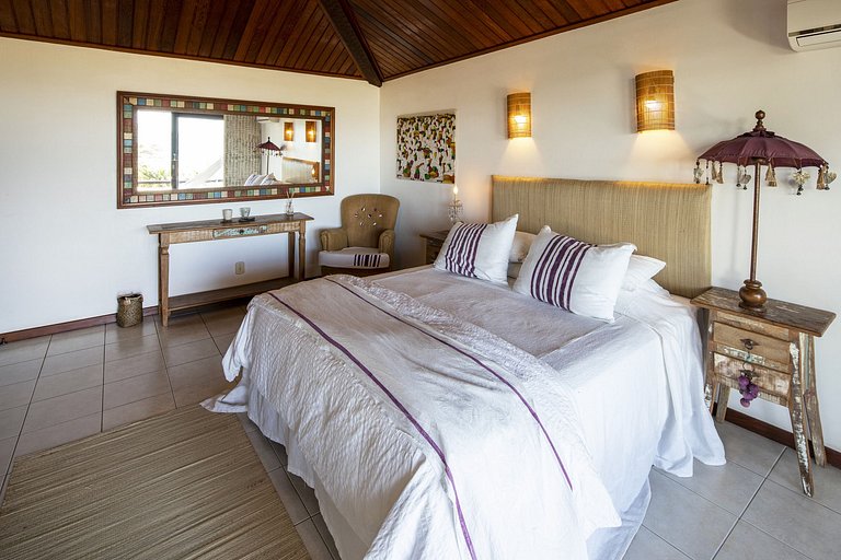 Buz051 - Wonderful house overlooking the sea in Geribá