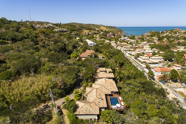 Buz051 - Wonderful house overlooking the sea in Geribá