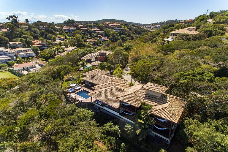 Buz051 - Wonderful house overlooking the sea in Geribá