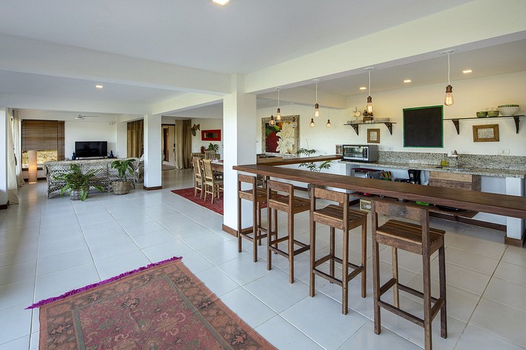 Buz051 - Maravilhosa casa com vista para o mar em Geribá