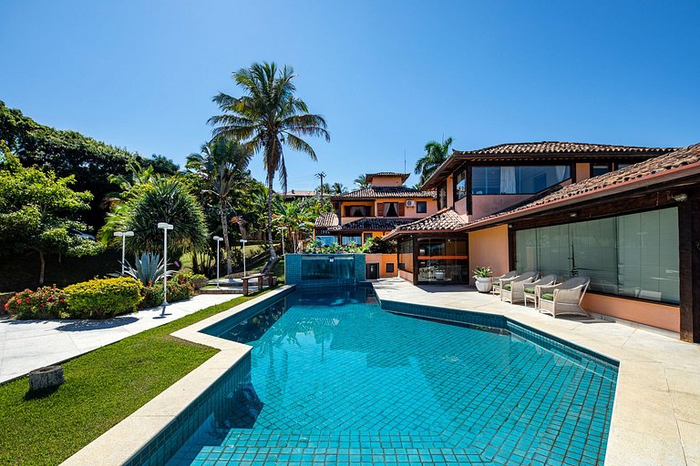 Buz039 - Casa à beira-mar com piscina e quadra de tênis