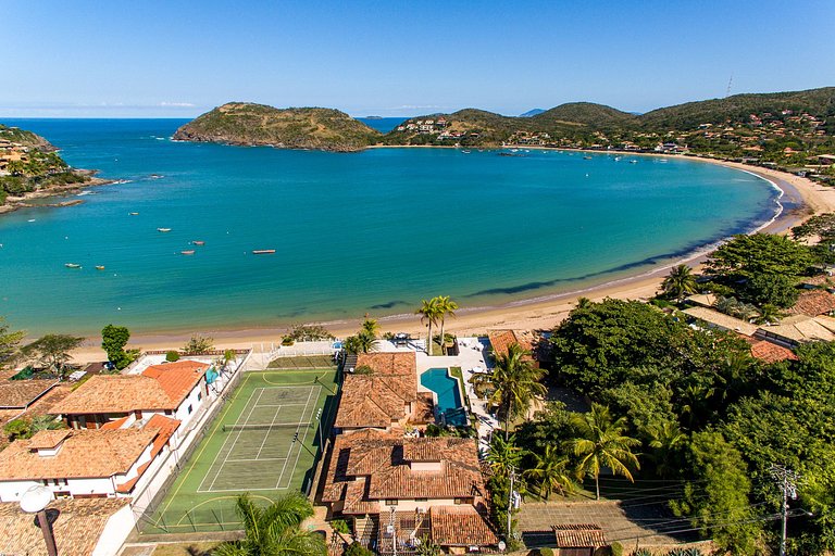 Buz039 - Oceanfront house with pool and tennis court
