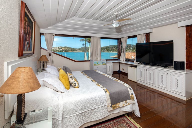 Buz039 - Casa à beira-mar com piscina e quadra de tênis